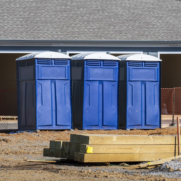 do you offer hand sanitizer dispensers inside the portable restrooms in Harlem